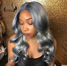 Image result for Grey Hair Wigs for Black Women