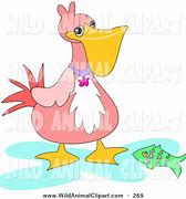 Image result for Pink Pelican On the Beach Clip Art