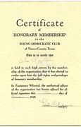 Image result for Honorary Member Certificate Wording