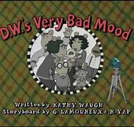 Image result for Arthur DW's Very Bad Mood