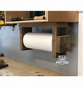 Image result for Rustic Under Cabinet Paper Towel Holder