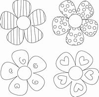 Image result for Free Printable Flower Shapes