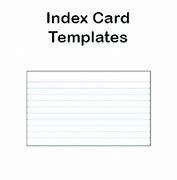 Image result for Blank 3X5 Index Card Template Word
