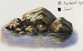 Image result for Acrylic Painting Rocks in Water