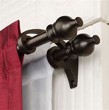 Image result for Decorative Curtain Rod Brackets
