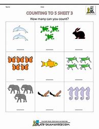 Image result for Preschool Math Sheets