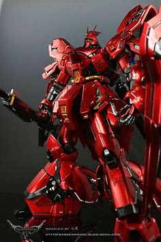 GUNDAM GUY: MG 1/100 Sazabi Ver.Ka - Metallic Color Painted Build