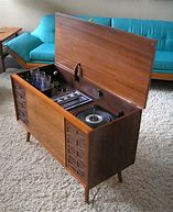 Image result for Vintage Chest Record Player