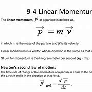 Image result for Linear Momentum Formula