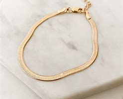 Image result for Gold Herringbone Bracelet