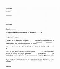 Image result for Service Contract Extension Letter