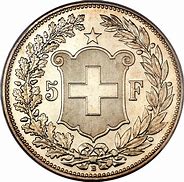 Image result for Swiss 5 Franc Size