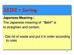 Image result for Seiri Example Pictures