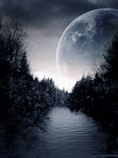 Image result for Dark Night Moon Nature