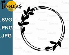 Image result for Leaf Circle Frame SVG