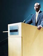 Image result for Podium with Microphone and Speaker