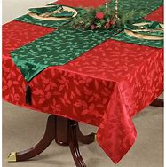 Image result for Christmas Linen Tablecloths