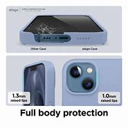 Image result for iPhone 13 with Blue Silicone Case