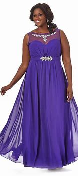 Image result for Plus Size Purple Dress