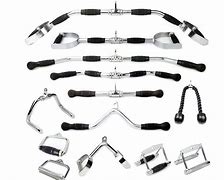 Image result for Cable Machine Attachments Set