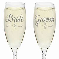 Image result for Bride and Groom Toasting Glasses