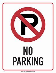 Image result for no parking signs templates