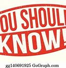 Image result for Things You Should Know Clip Art