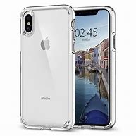 Image result for Silver iPhone 10 with Clear Case On