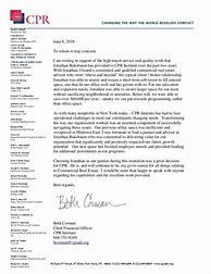 Image result for CPR Letter Template
