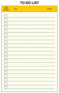 Image result for Blank Checklist to Print
