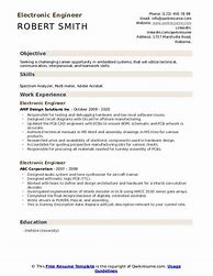 Image result for Electronic Resume Template