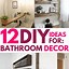 Image result for DIY Bathroom Ideas