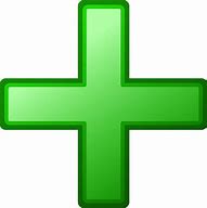 Image result for Color Green Plus Sign