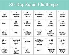 Image result for Easy 30-Day Squat Challenge