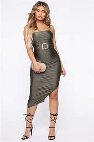 Image result for Fashion Nova Olive Dress