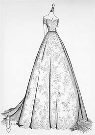 Image result for Best White Wedding Dress Sketch