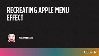 Image result for Apple Style.css Menu Bar