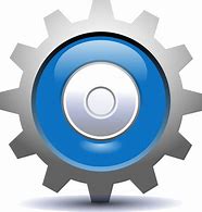Image result for +Gear Icon Clip Art Color Blue