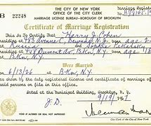 Image result for Marriage License Certificate