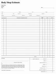 Image result for Free Printable Estimate Forms Templates