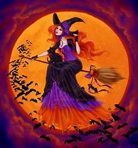 Image result for Halloween Witch Pic Art
