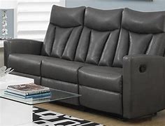 Image result for Charcoal Gray Leather Sofa