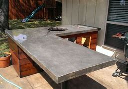Image result for Poured Concrete Countertops