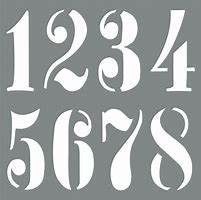 Image result for Printable Number Stencils 1-10
