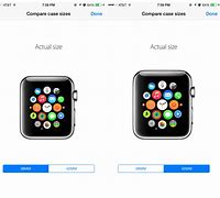 Image result for Compare Apple Watch Case Sizes
