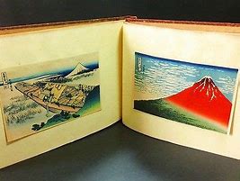 Image result for Antique Japanese Mt. Fuji Print Gilded