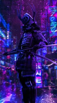 Image result for Cyberpunk Samurai Phone Wallpaper