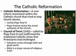 Image result for Catholic Church Reformation