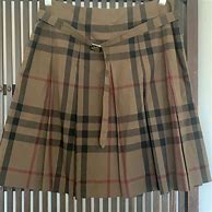 Image result for Burberry Plaid Pleated Skirt