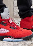 Image result for Jordan 5 Retro Raging Bull Red Inside